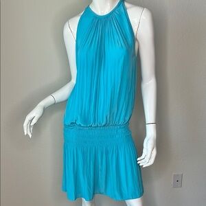 Ramy Brook Summer Sleeveless Turquoise Mini Dress size M